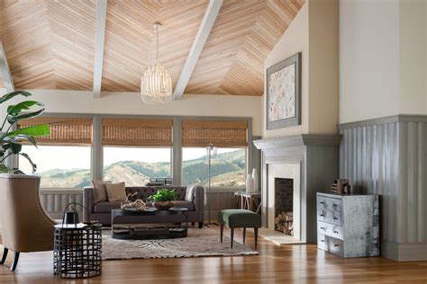 It is a great accompaniment to the brick fireplace which adds texture in this open. Top 15 Best Wooden Ceiling Design Ideas - Small Design Ideas