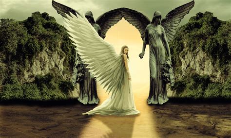 Many images are owned by stock photo companies there are thousands of photographs in the public domain which can be used free of charge either because the photographer is dead and no heirs. Beautiful Angel in a doorway image - Free stock photo ...