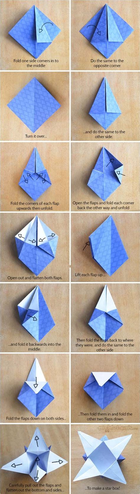 How To Make Origami Star Boxes And Free Printable Paper So You Can Make
