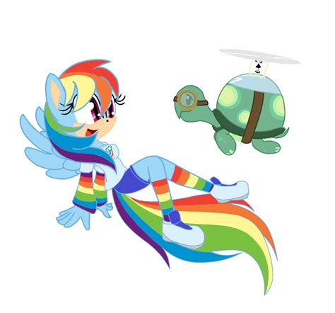 Rainbow Dash And Tank My Little Pony Friendship Is Magic Fan Art
