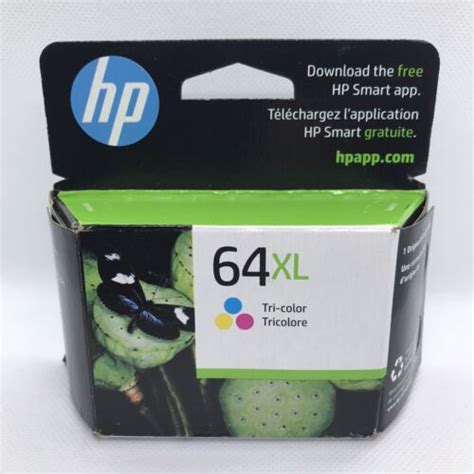 Genuine Hp 64xl Tri Color High Yield Ink Cartridge Genuine N9j91an Oem