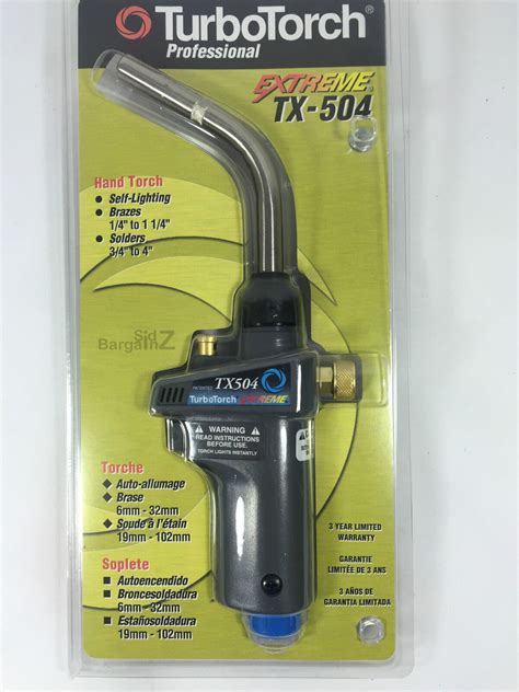 Turbotorch Professional Extreme Tx 504 Self Lighting Torch For Gas