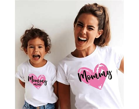 Conjunto De Camisetas Para Mamá E Hija Mommy Mommy Mini