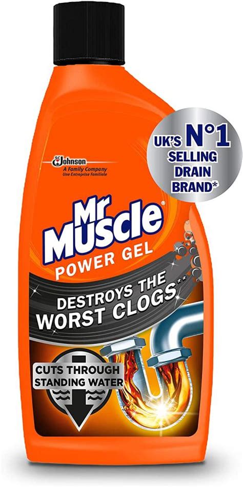 Mr Muscle Drain Unblocker Sink And Drain Cleaner Heavy Duty Power Gel