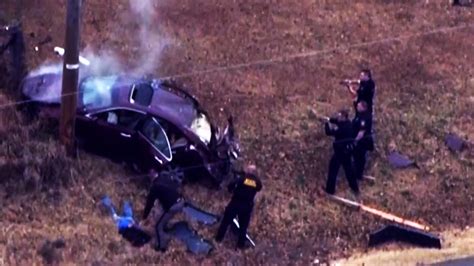 Oklahoma Police Chase Ends In Dramatic Crash Youtube