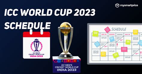 Icc Mens World Cup 2023 Schedule Full List Of Matches Start Date