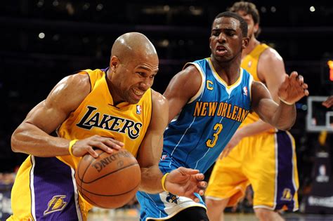 The pelicans compete in the national basketball association (nba). Chris Paul, Derek Fisher - Chris Paul Photos - New Orleans ...