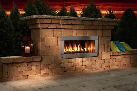 Necessories Contemporary Fireplace Kit Outdoor Gas Fireplace