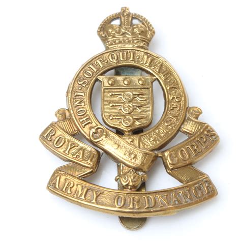 Sold Old Royal Army Ordnance Corps Badge Uk