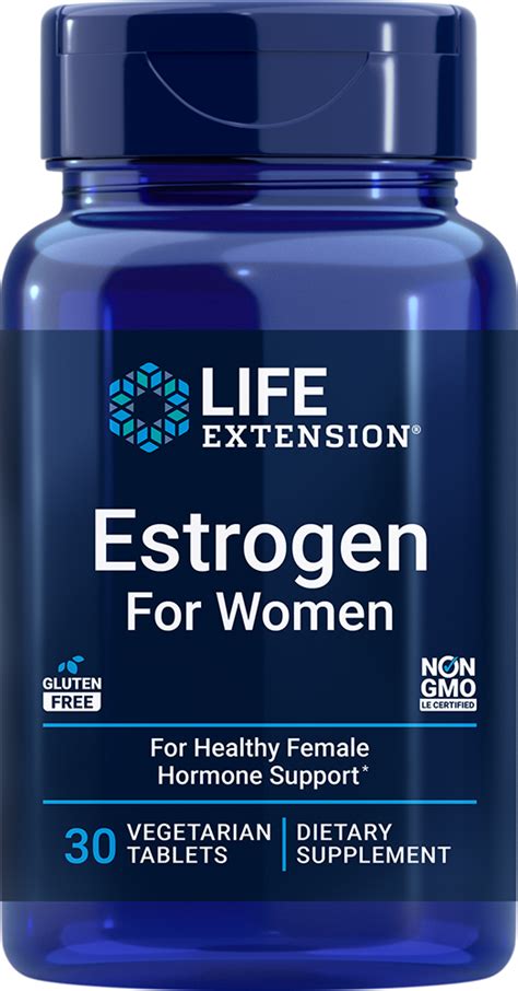 estrogen for women 30 vegetarian tablets life extension