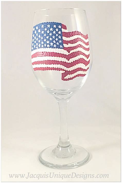 Patriotic Wine Glass