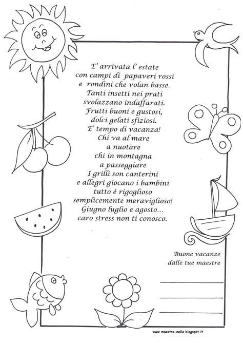 Che queste vacanze estive possano portarti amore, gioia e brio, cosicché tu possa tornare anche ringiovanito! poesia "è arrivata l'estate" | Imparare l'italiano ...