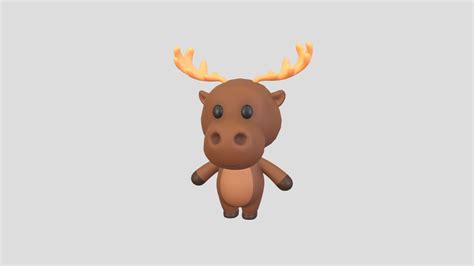 character034 moose buy royalty free 3d model by balucg [ceb3d2f] sketchfab store