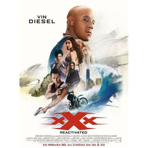 Xxx Reactivated 2017 Vin Diesel Donnie Yen Deepika Padukon 40x56 Cm Affiche Originale