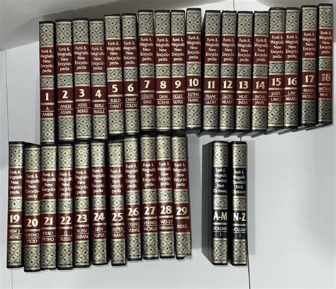 1986 Funk And Wagnalls New Encyclopedia Complete Set Of 29 Index
