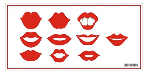 Lips Template Photo Booth