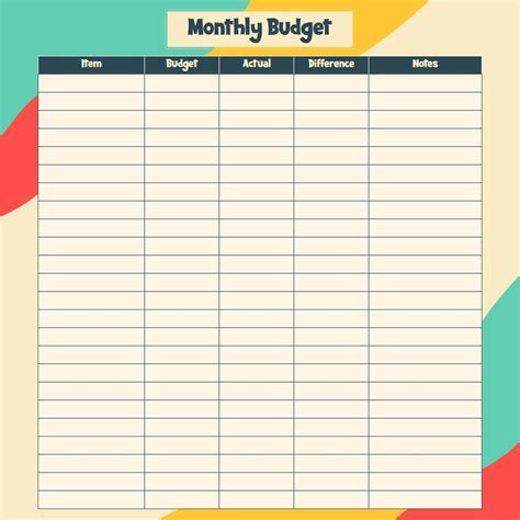 4 Best Images Of Free Printable Blank Budget Spreadsheet Free
