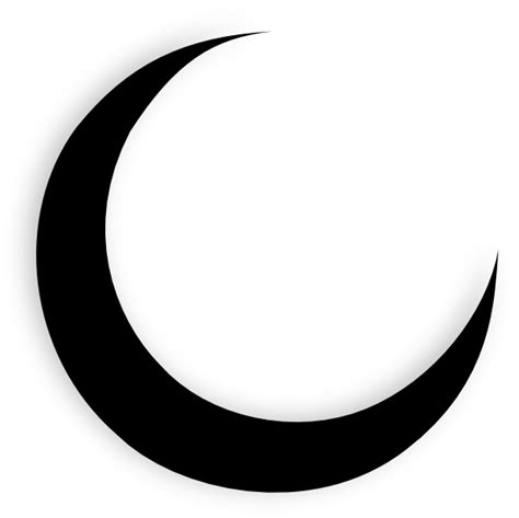 Download Transparent Crescent Moon Black Clip Crescent Moon Png