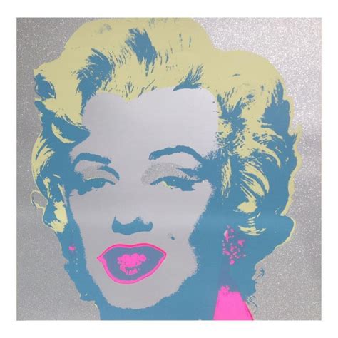 Andy Warhol Diamond Dust Marilyn Le 36x36 Silk Screen Print From