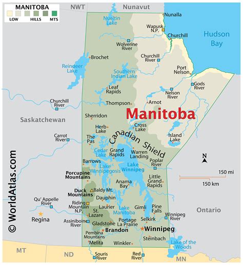 Manitoba Maps And Facts World Atlas