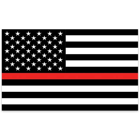 The thin blue line flag, which is similar to the black american flag, has also become popular in recent years, but features a single. Firefighter Tribute American Flag - Black and White US ...