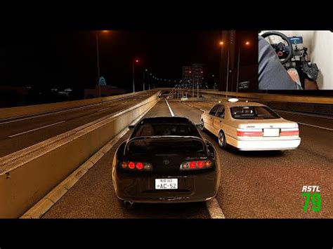 Toyota Supra MKIV In Shutoku Revival Shibaura Traffic Assetto Corsa