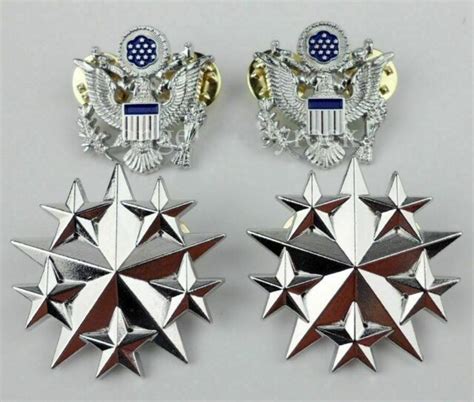 Us Air Force Six Star Rank Insignia Badge Pin Eagle Uniform Brooch