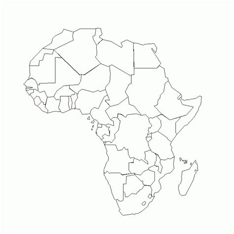 Africa Map Coloring Page Africa Map African Countries Map Africa Images