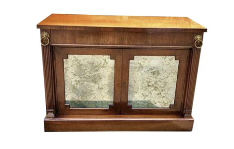 1950s English Traditional Eglomise/Mirrored Credenza on Chairish.com | Mirrored credenza ...