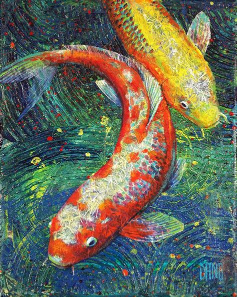 Koi Fish Danocreative Fish Painting Koi Fish Koi Painting