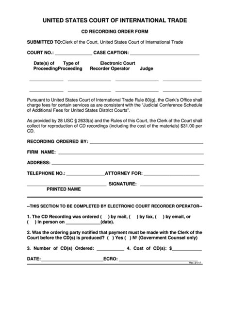 Top 7 Court Order Form Templates Free To Download In Pdf Format