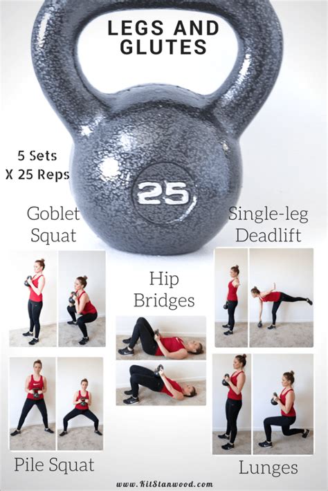 Legs And Glutes Kettlebell Workout Routine For Stronger Kit Stanwood
