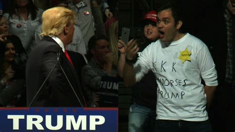 Trump Stares Down Man In Kkk Shirt Cnn Video