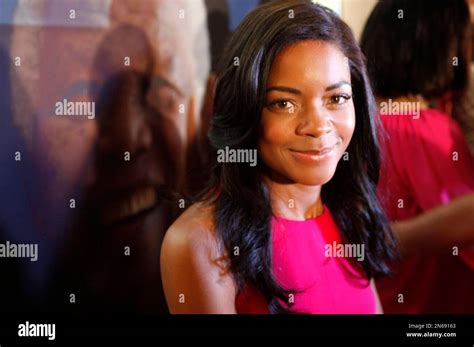 British Actress Naomie Harris Poses For A Photograph During A News