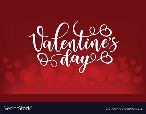 Valentines Day Poster Royalty Free Vector Image