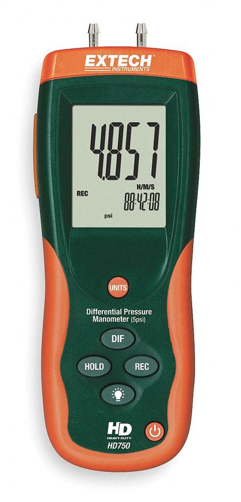 Extech Digital Manometer 0 To 1383 In Wc 2enf3hd750 Grainger