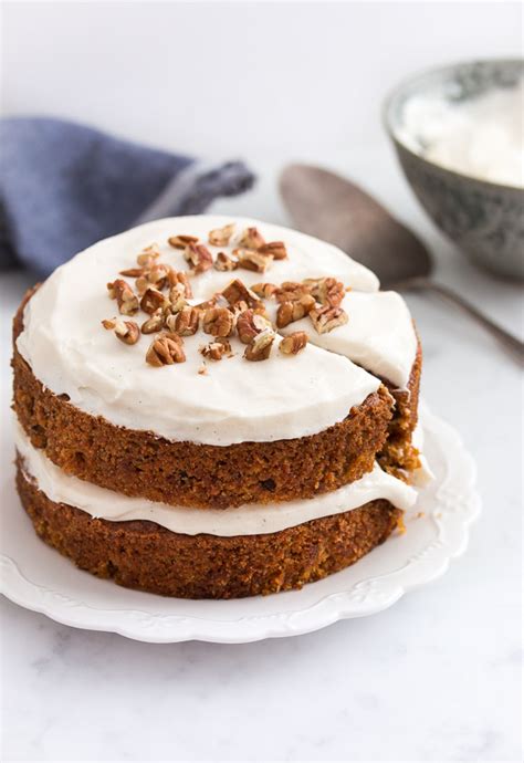 This one is a carrot cake so the cake itself is extremely moist. Carrot Layer Cake - Pretty. Simple. Sweet.