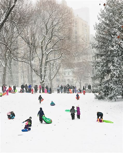 New York City Snow Day Bright Bazaar By Will Taylor