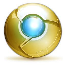 Google Chrome Gold Icons Deluxe Edition Icon