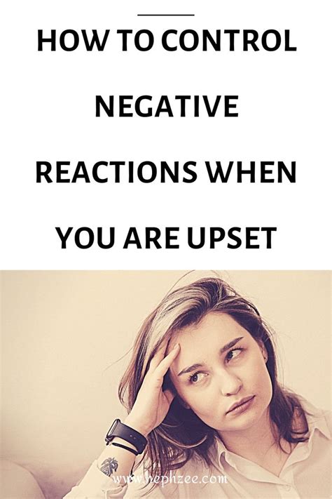 How To Control Negative Reactions When You Are Upset In 2020 How Are