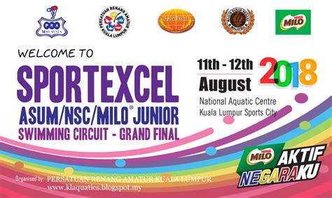 Kuala lumpur amateur swimming association mae chen organizing secretary persatuan renang amatur kuala lumpur (kuala lumpur amateur swimming association) kompleks renang kuala lumpur, jalan yaacob latif, bandar tun razak, 56000 kuala lumpur, malaysia. Persatuan Renang Amatur Kuala Lumpur: SportExcel Junior ...