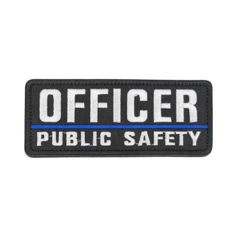 Large Public Safety Officer Back Patch Midwest Public Safety