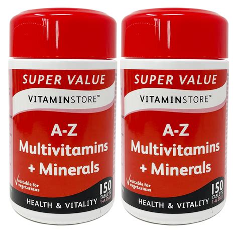 Buy Store A-Z Multis & Minerals Food Supplement, 150 s per Tub, Pack of
