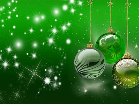 Background Christmas Happy Holidays Decorative Ornaments Green
