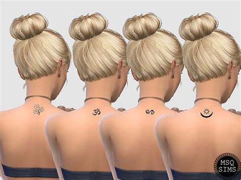 Symbol Tattoos At Msq Sims Sims 4 Updates