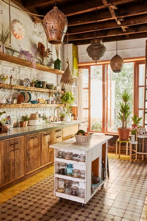 35 Colorful Boho Chic Kitchen Ideas To Decorate Your Room