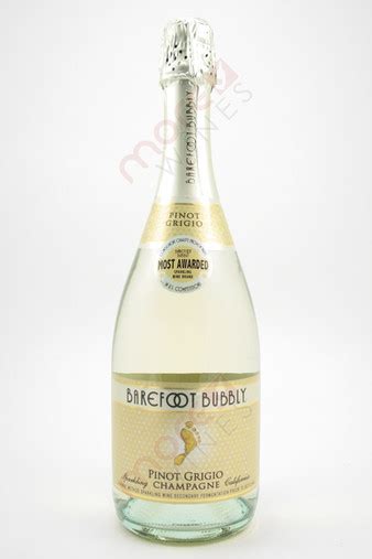 Barefoot Bubbly Pinot Grigio Champagne 750ml Morewines