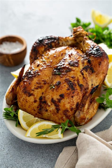 The Best Roasted Chicken In The Oven Video Oh Sweet Basil Recipe