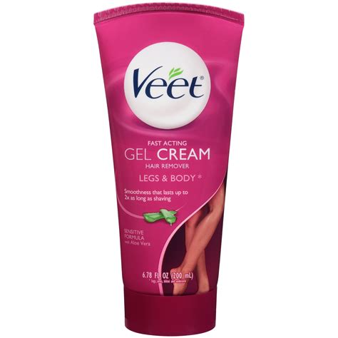 It is best suited for sensitive skin as it is enriched with aloe vera and vitamin e that helps. Veet Fast Acting Legs & Body Hair Remover Gel Cream 6.78 ...