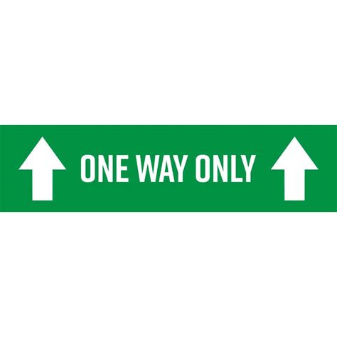 Covid One Way Only Graphic Sign Sticker Genius
